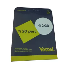   Yettel sim kártya Expressz csomag (2GB adat / 20 perc) (25db/csomag)