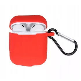 Airpods-AirPods2-szilikon-tok-akasztoval-piros