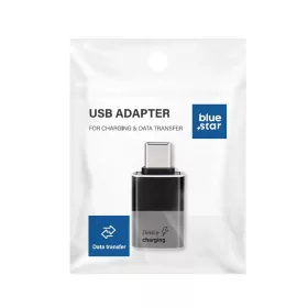 Type-C - USB-A 2.0 OTG adapter, fekete, Hoco UA6