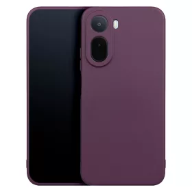   Xiaomi Redmi A7 Pro szilikon tok, hátlap tok, velúr belső, sötét bordó, matt, Silicone Case