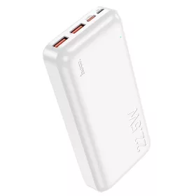   Power Bank 2xUSB / 1xType-C / 1x micro USB + Type-C kábel, 20000 mAh / 22.5W, fehér, HOCO J101A Astute