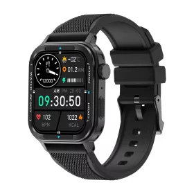   Colmi M41 okosóra szilikon szíjjal, sport, 1,9" HD kijelző, IP67 vízállóság, fekete