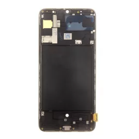   Samsung Galaxy A70 LCD + érintőpanel kerettel, OLED, fekete, SM-A705